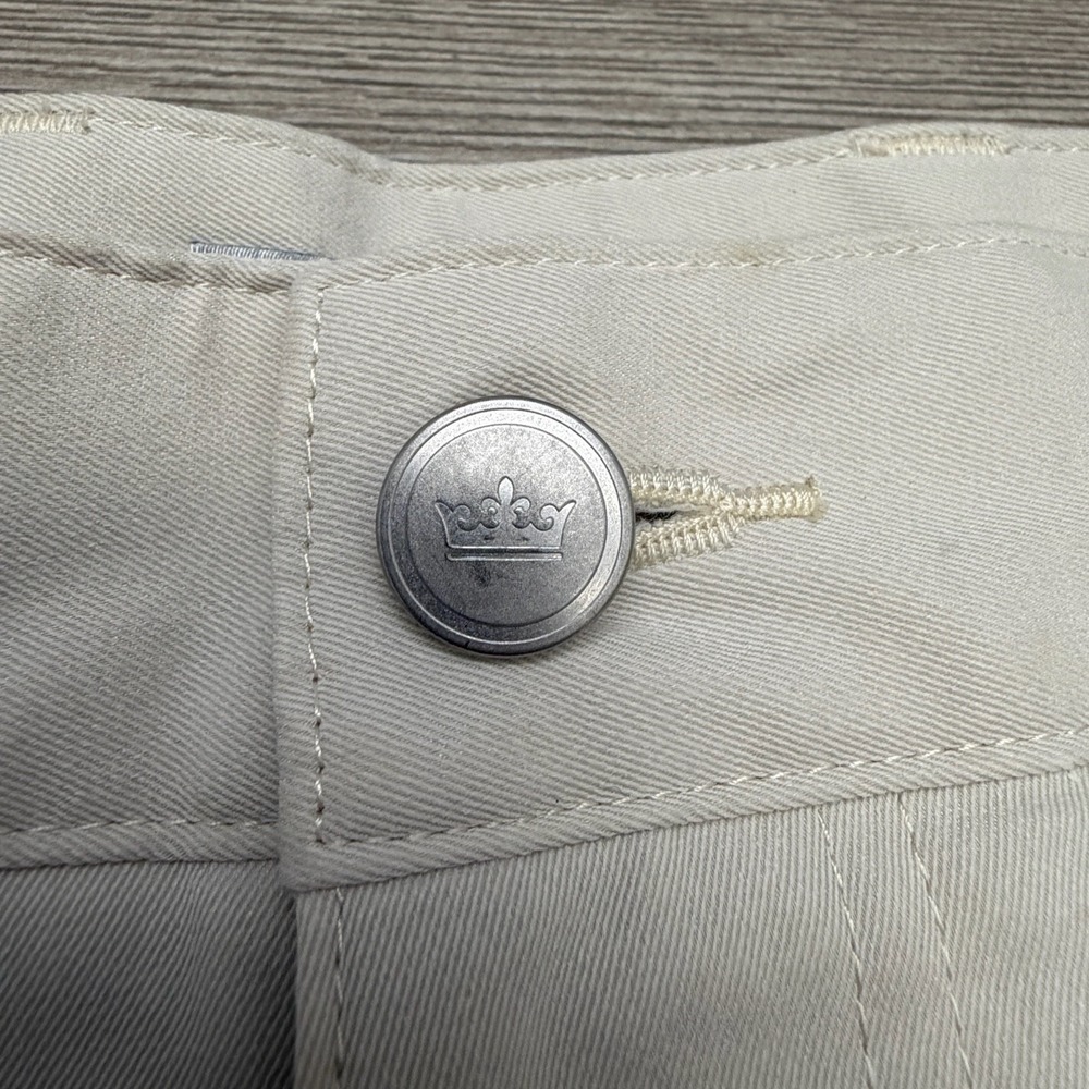 Peter Millar EB66 Golf Pants Khaki 40x32 Gray Lightweight 5 Pocket Performance - Picture 4 of 15